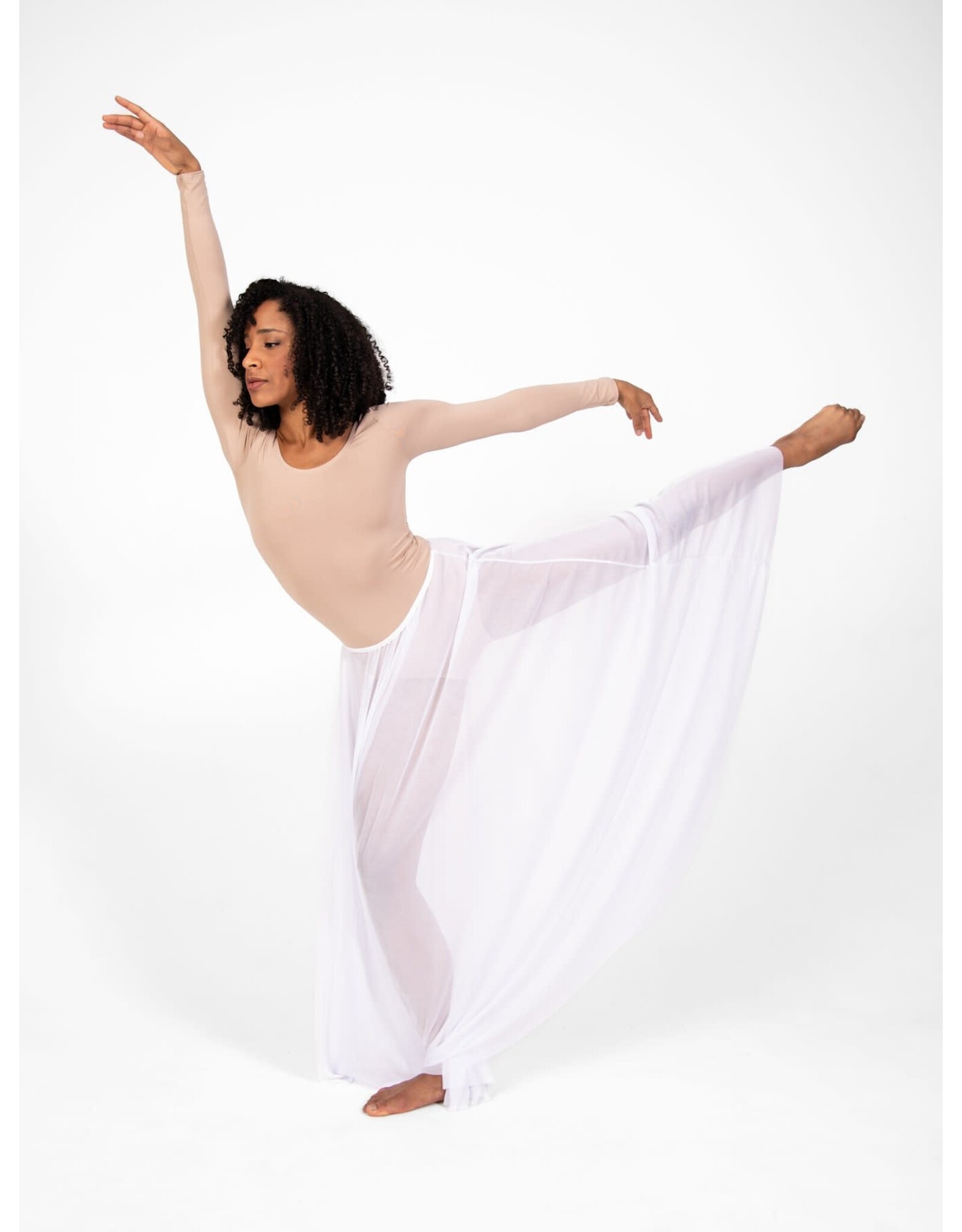 Body Wrappers ProWEAR® Long Sleeve Ballet Cut Leotard - Nude