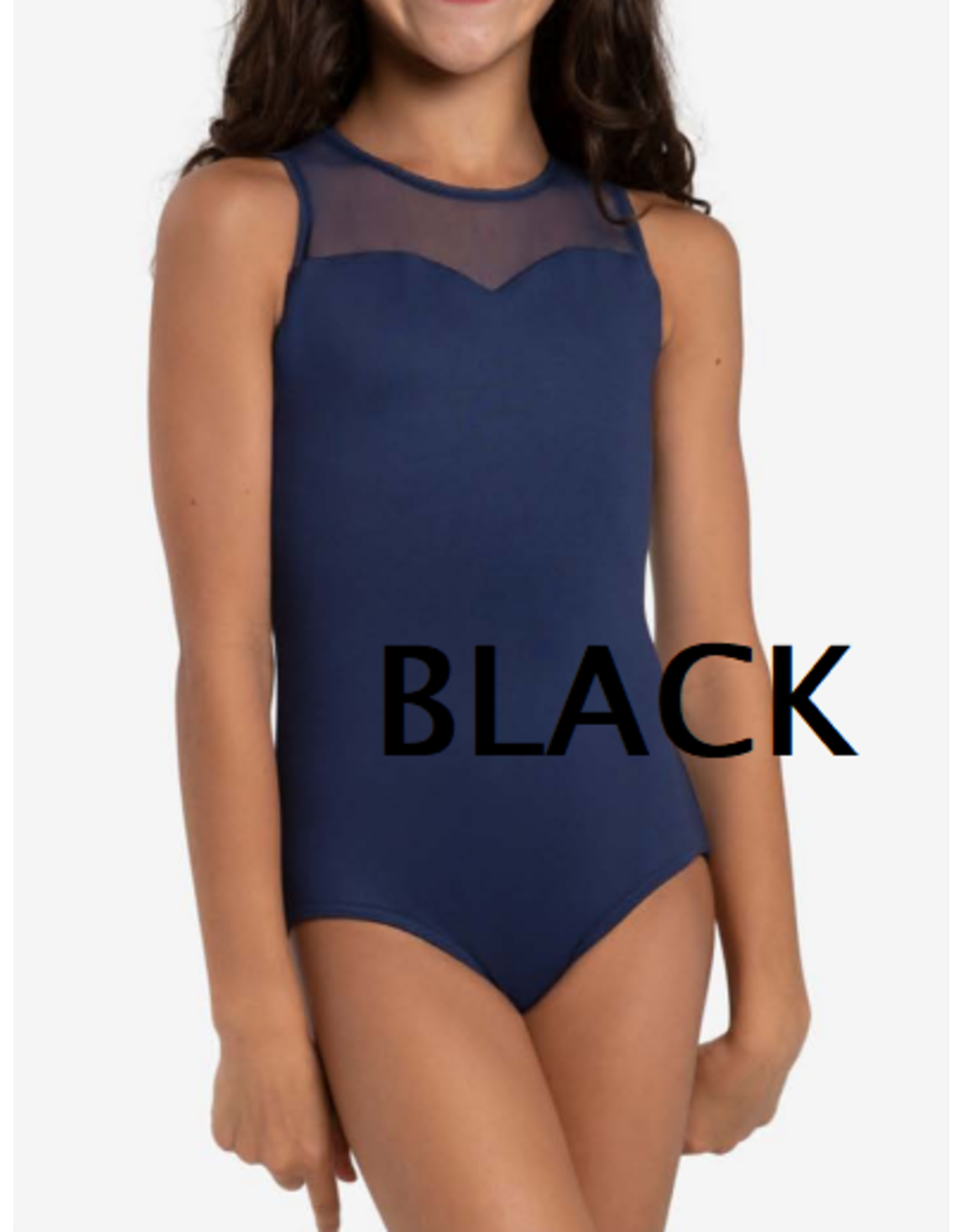 Capezio Bratek Tank Leotard w/Sweetheart Neck Black
