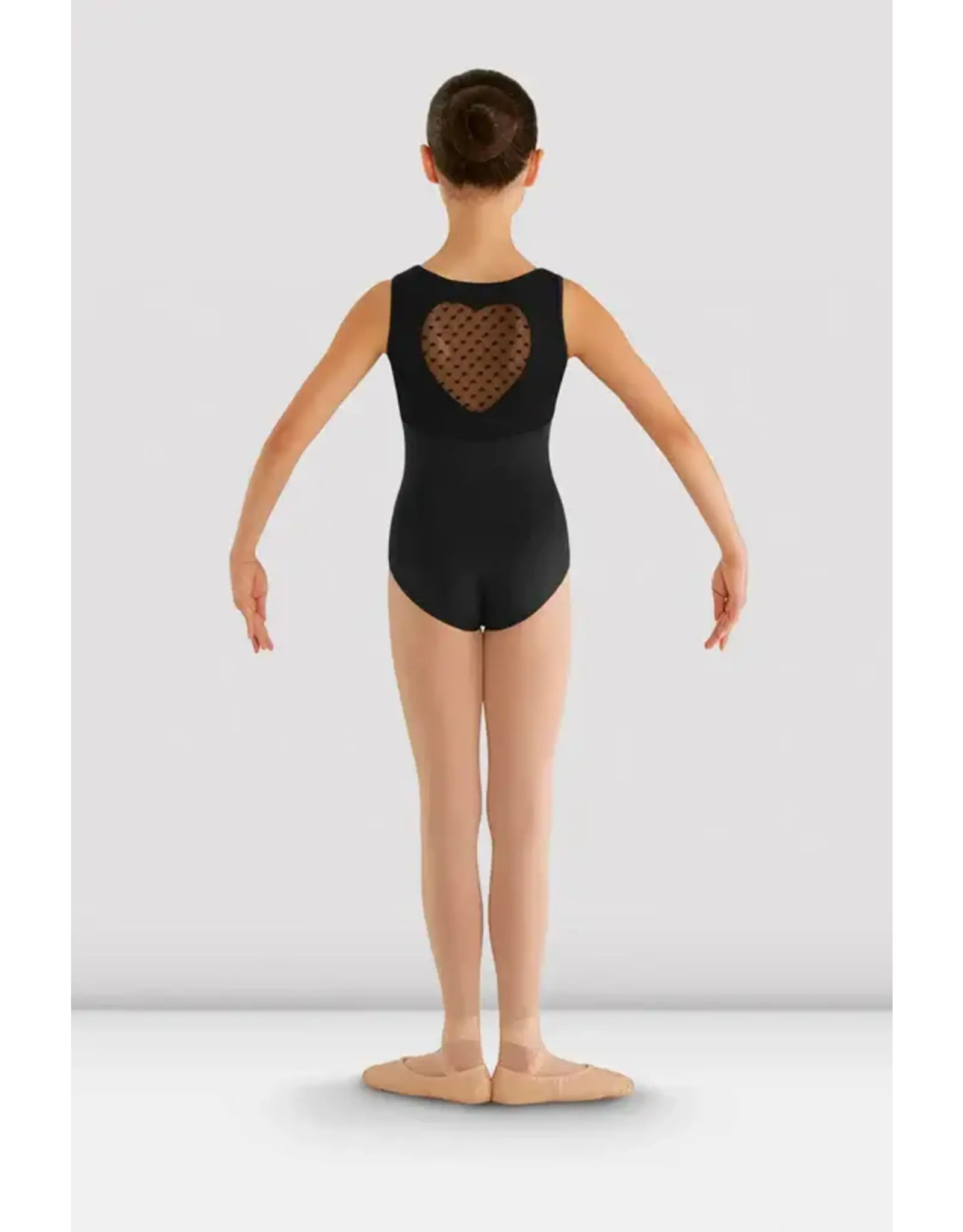 Bloch Children's Heart Mesh Leotard Black - 12