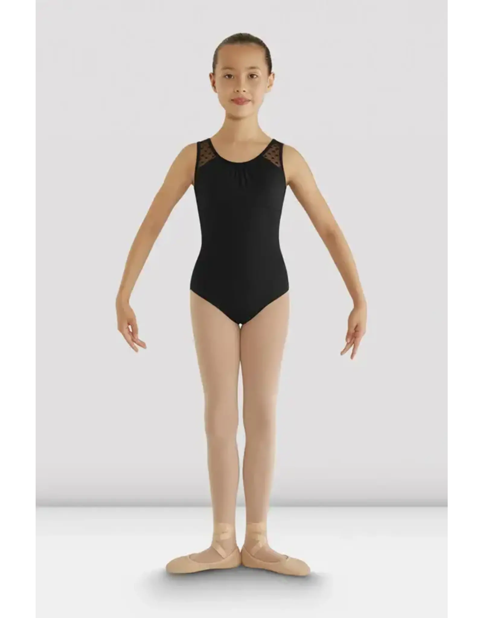Bloch Children's Heart Mesh Leotard Black - 12
