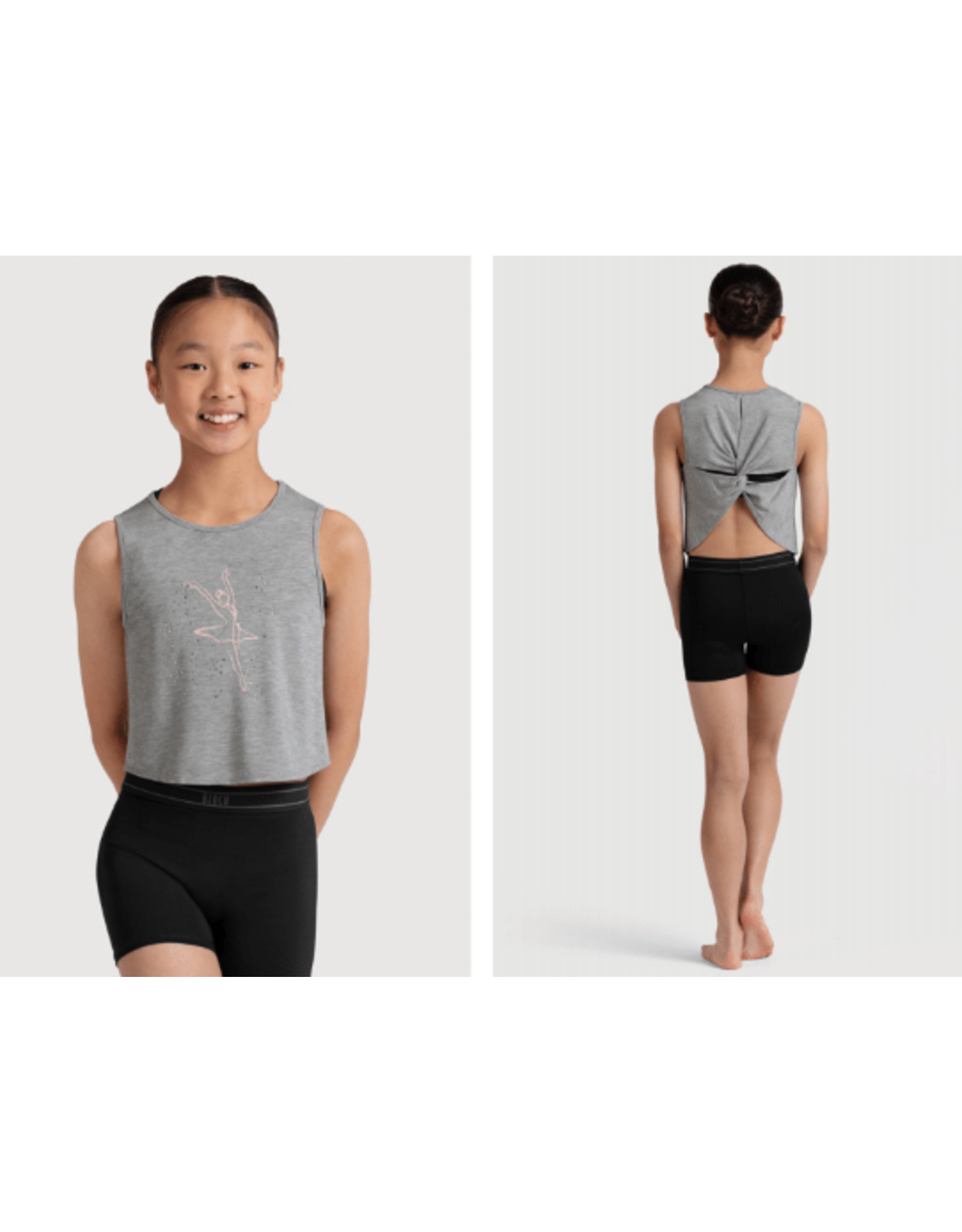 Bloch Children's Camellia T-Shirt Grey