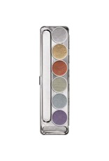 Kryolan Kryolan Aquacolor Palette - 6 Color Metallic