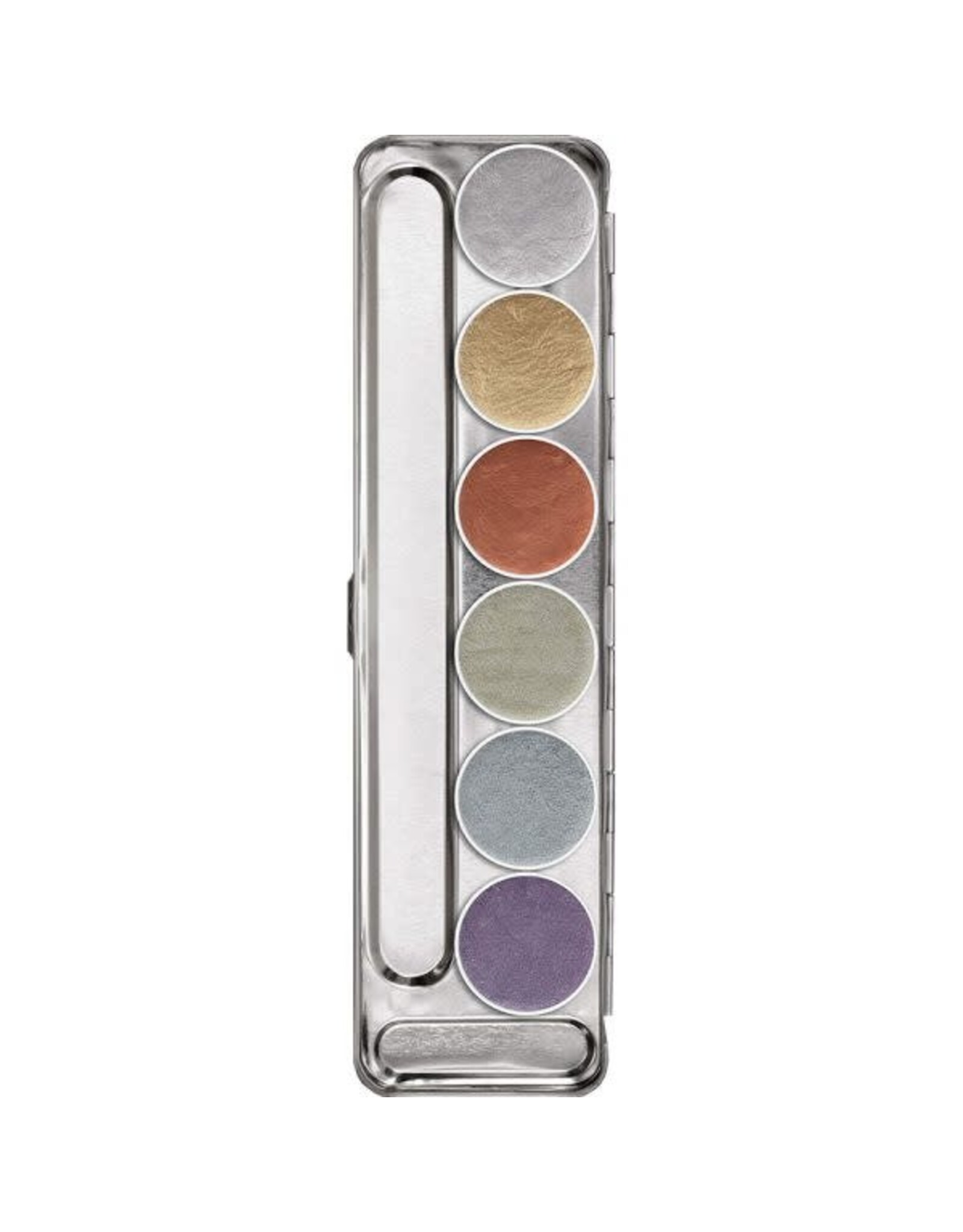 Kryolan Kryolan Aquacolor Palette - 6 Color Metallic