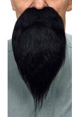 European Moustaches Beard 14.5cm x 27cm - Black