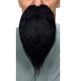 European Moustaches Beard 14.5cm x 27cm - Black