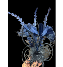 HM Smallwares Blue Flyaway Fascinator