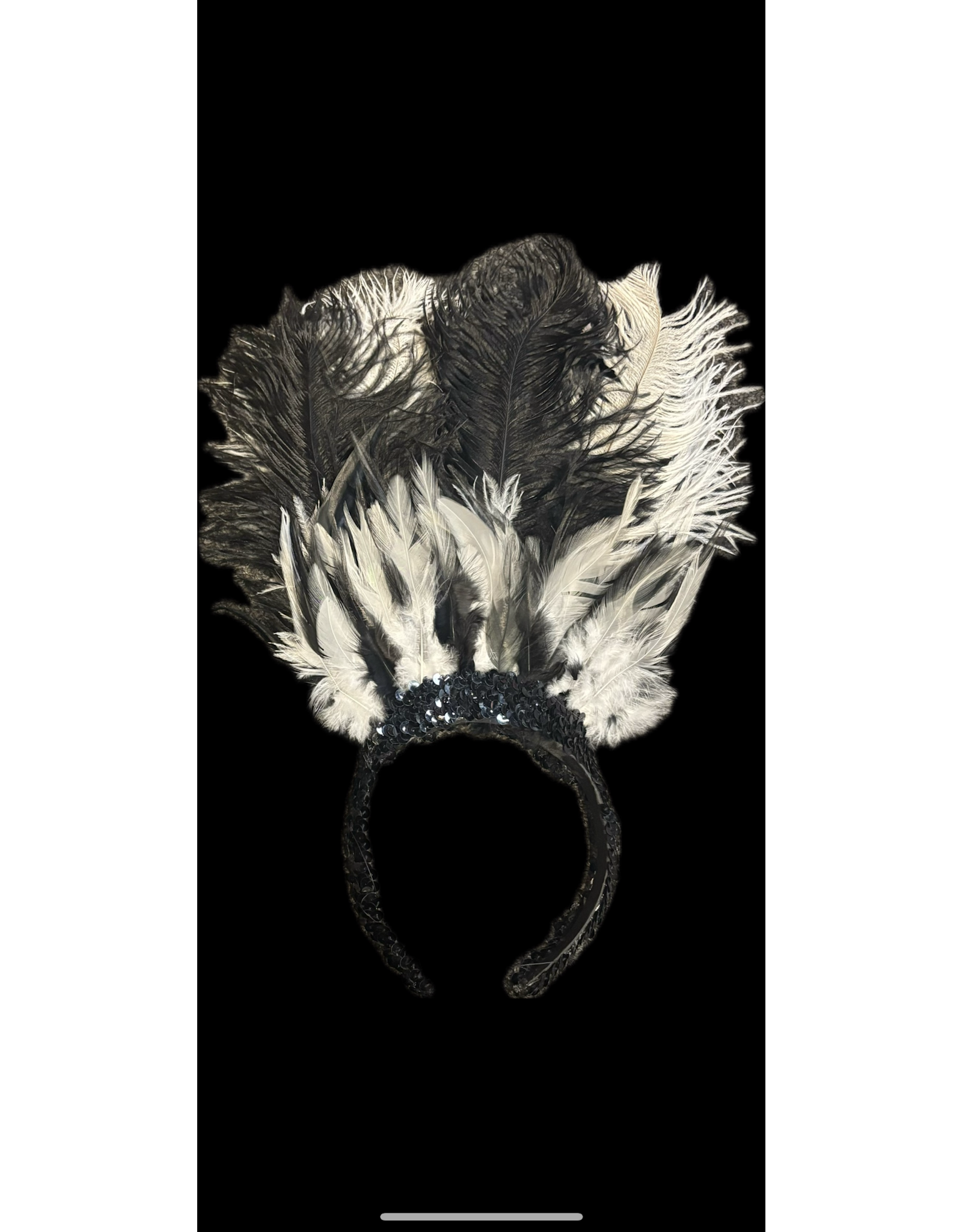 Forum Novelties Inc. Black and White Masquerade Ball Headband