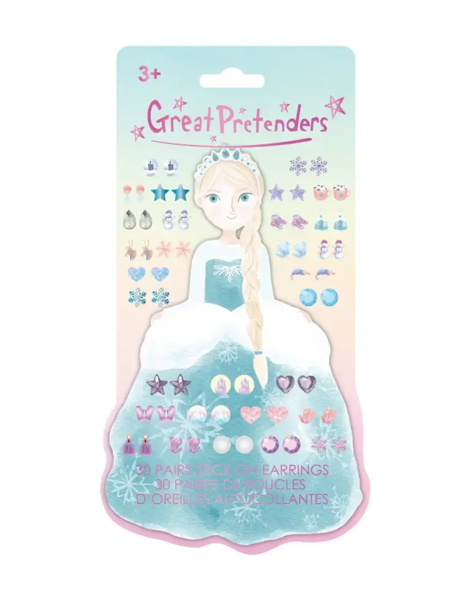 Great Pretenders Frosty Sisters Stick On Earrings