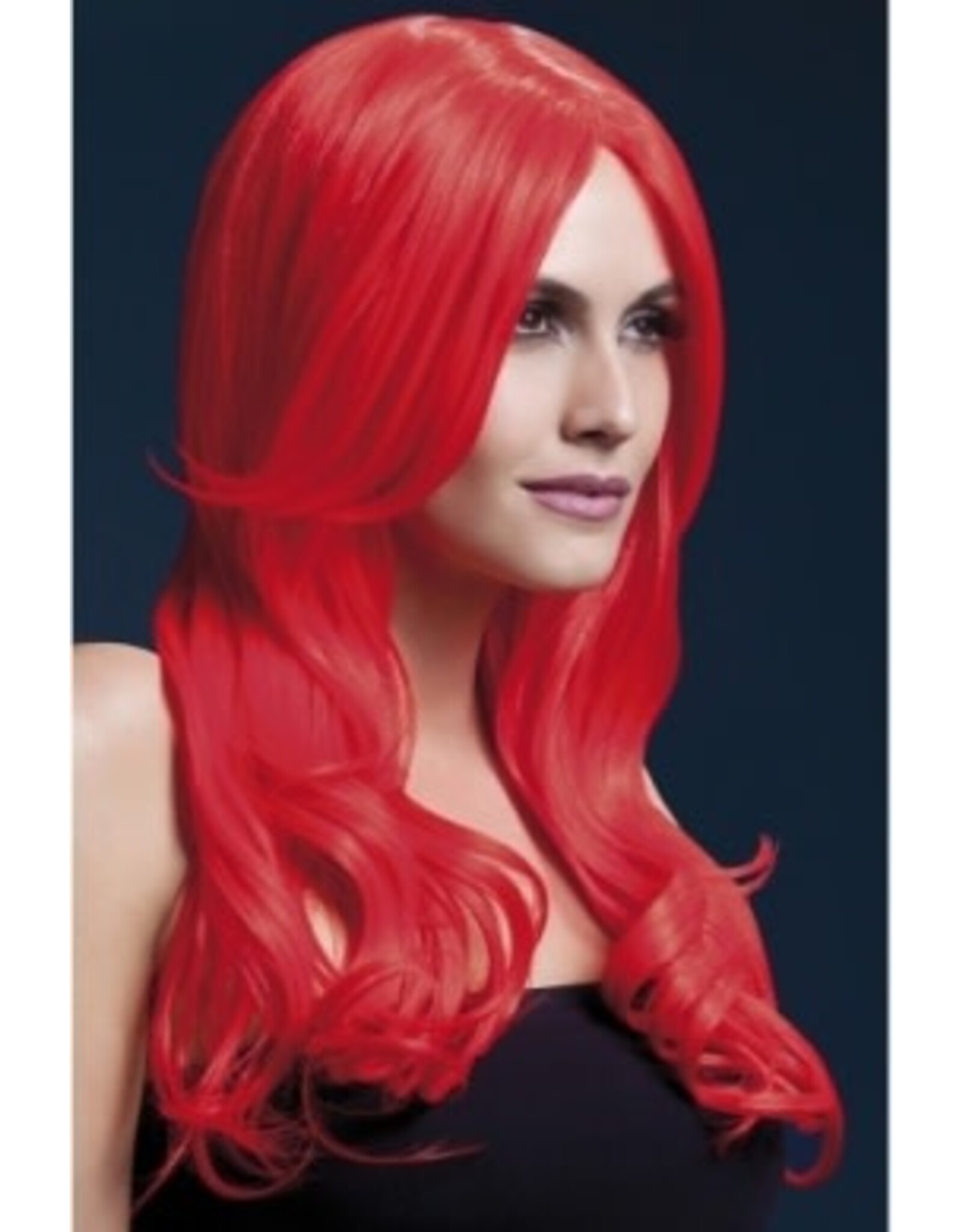 Rubies Costume Fever Khloe Wig - Neon Red