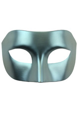 KBW Venetian Plastic Mask - Silver