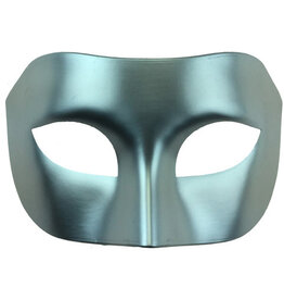 KBW Venetian Plastic Mask - Silver