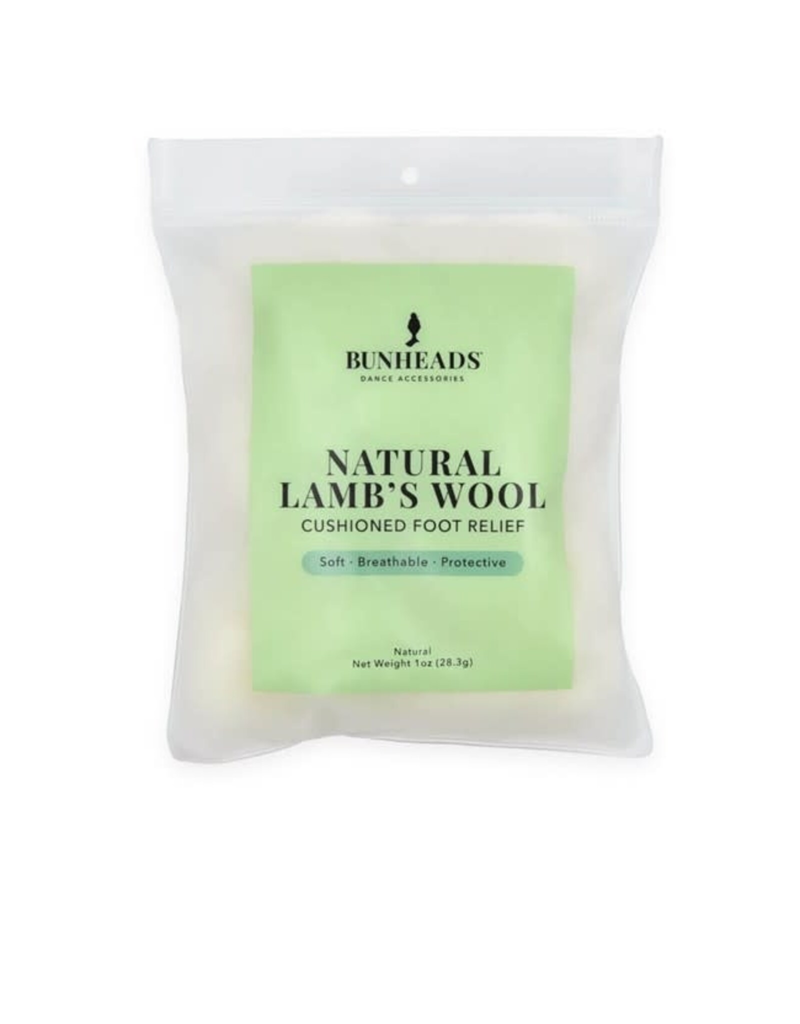 Bunheads Lamb's Wool Natural Silver Spun