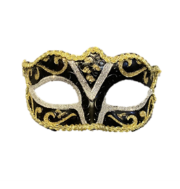 Forum Novelties Inc. Mask with Gold Trim