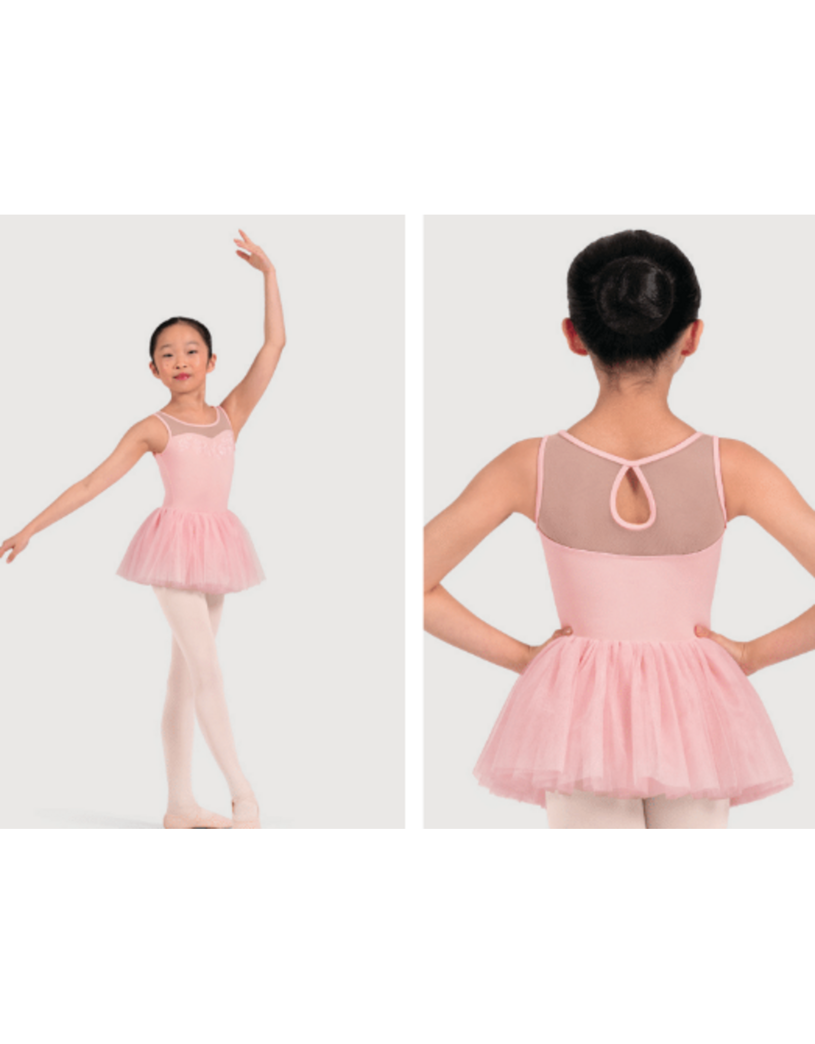 Mirella Children's Floral Embroidered Detail Tutu-Leotard 4-6