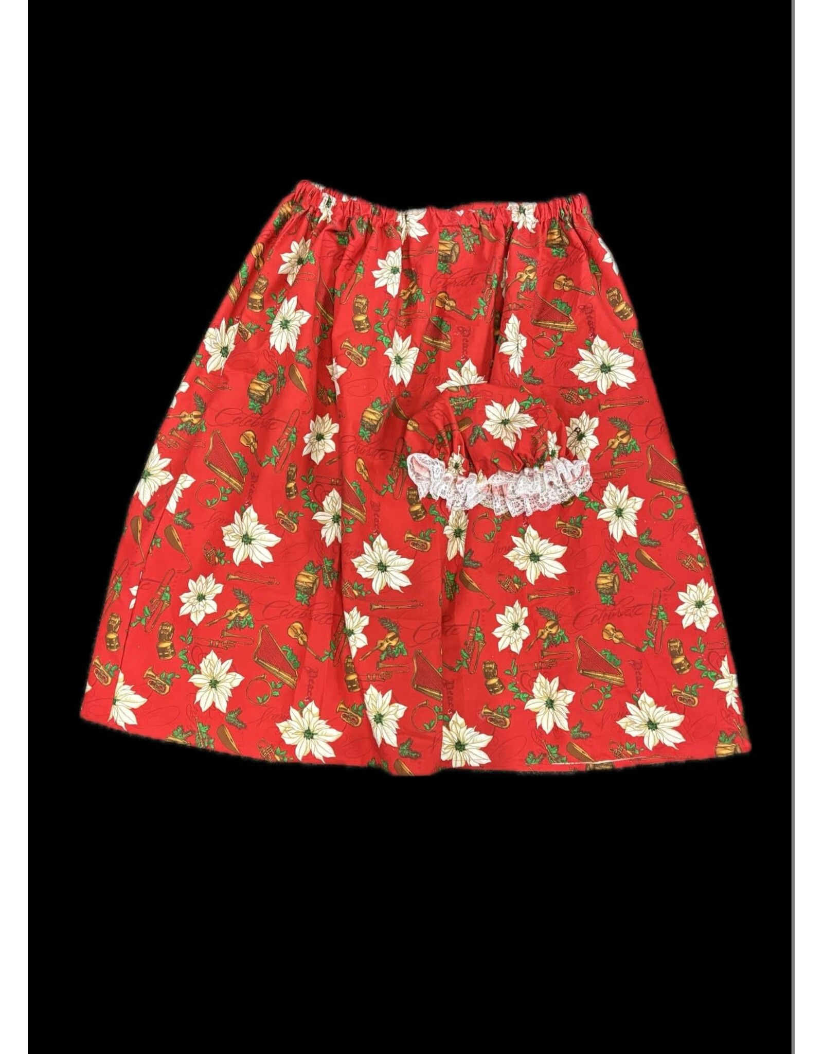 Karries Kostumes Mrs. Claus Skirt and Bonnet