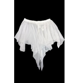 Body Wrappers Children's Convertible Power Mesh Skirt - White