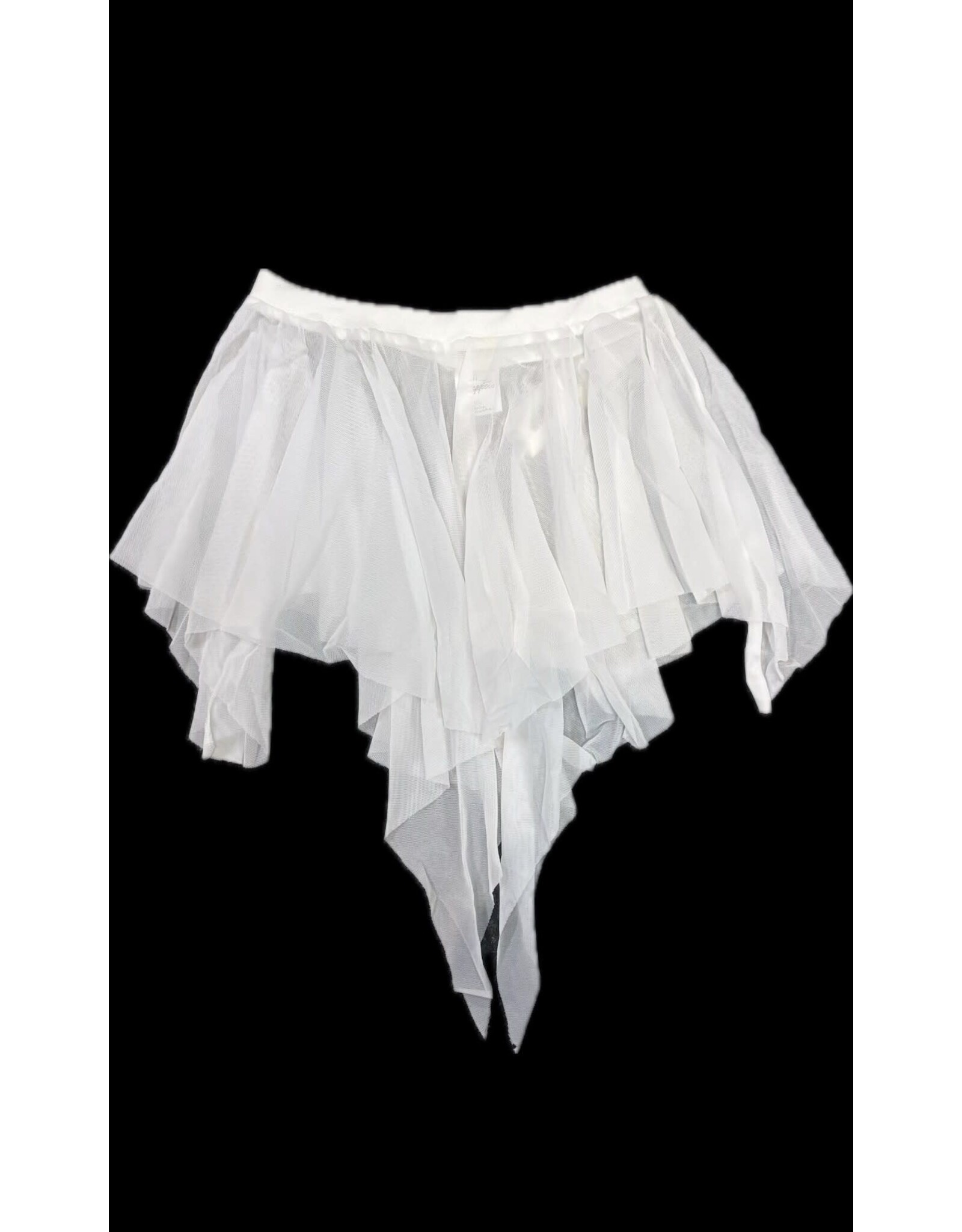 Body Wrappers Children's Convertible Power Mesh Skirt - White
