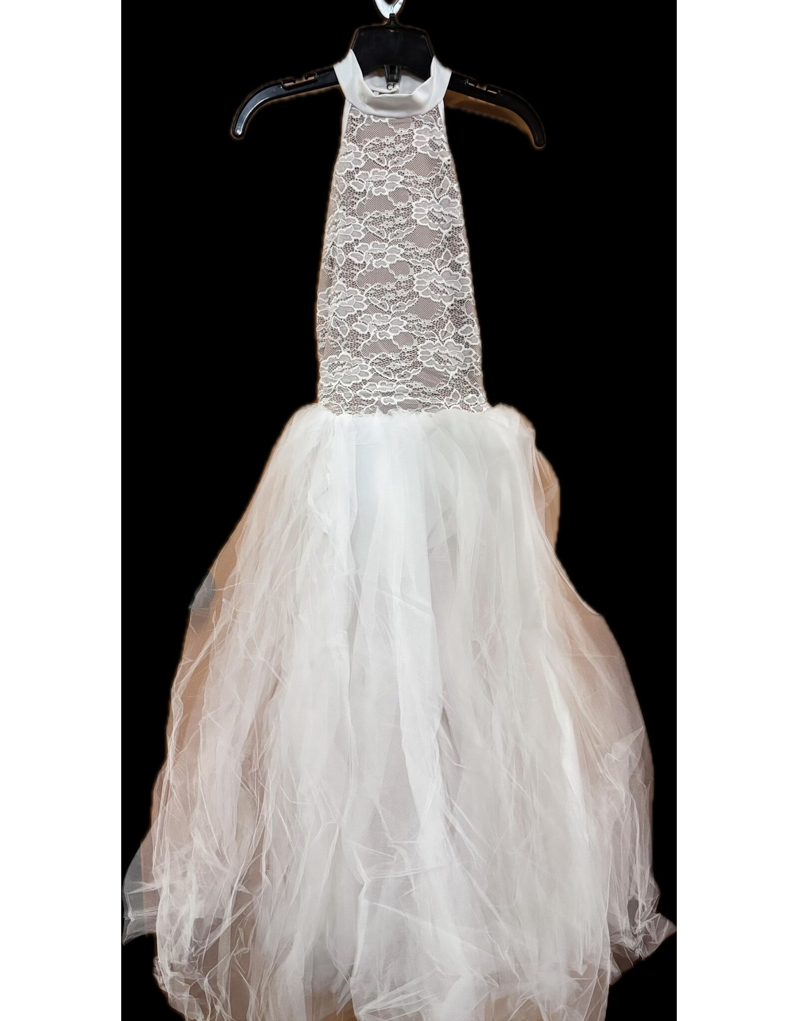 Body Wrappers *Disc* Backless Tutu Dress - White Large