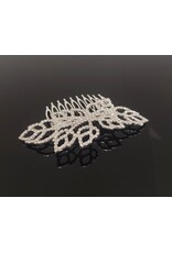 fH2 Rhinestone Hair Comb 4" X 2.5"
