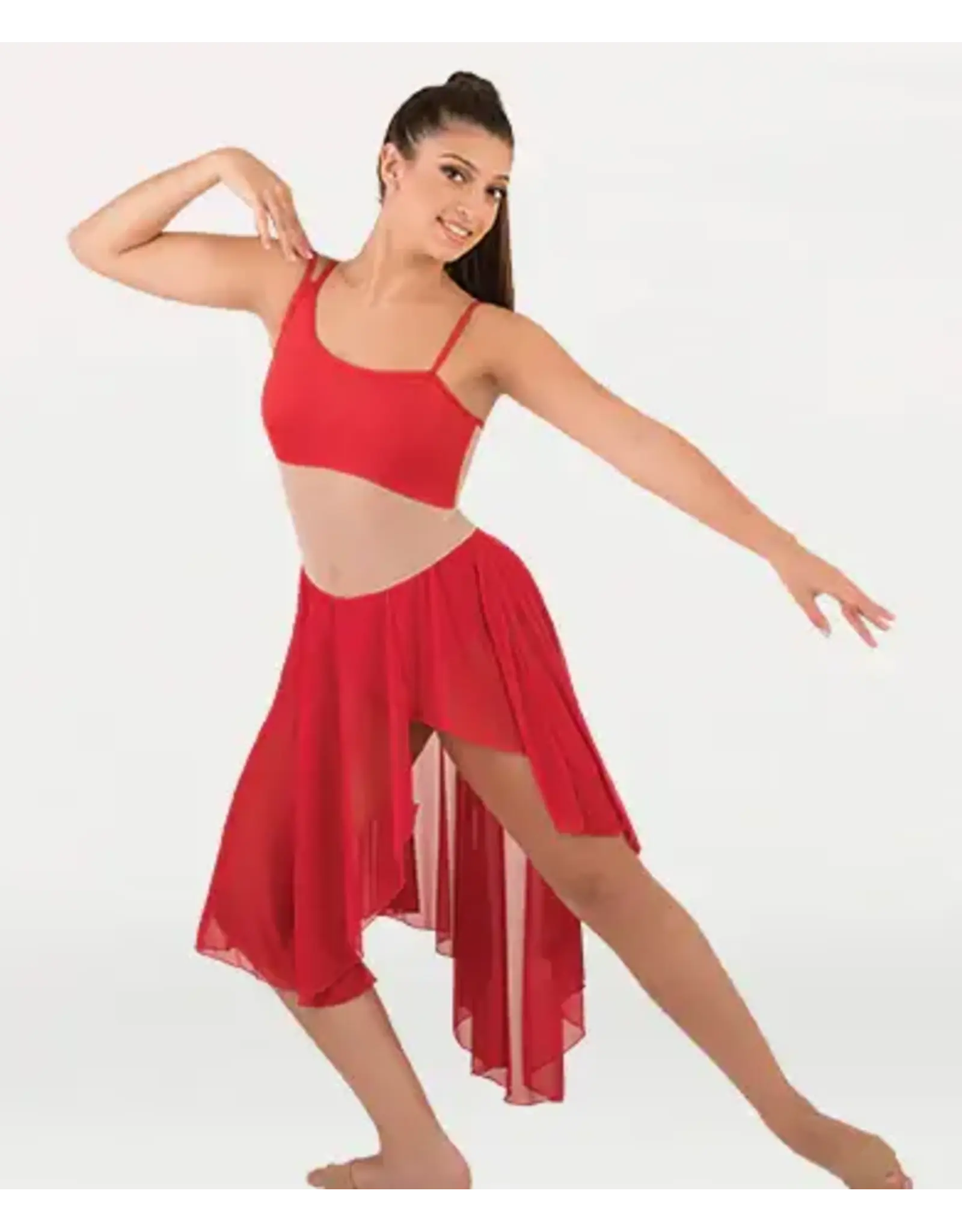 Body Wrappers MicroTECH Camisole Dance Dress - Red