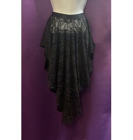 Body Wrappers Children's Convertible Lace Skirt - Black