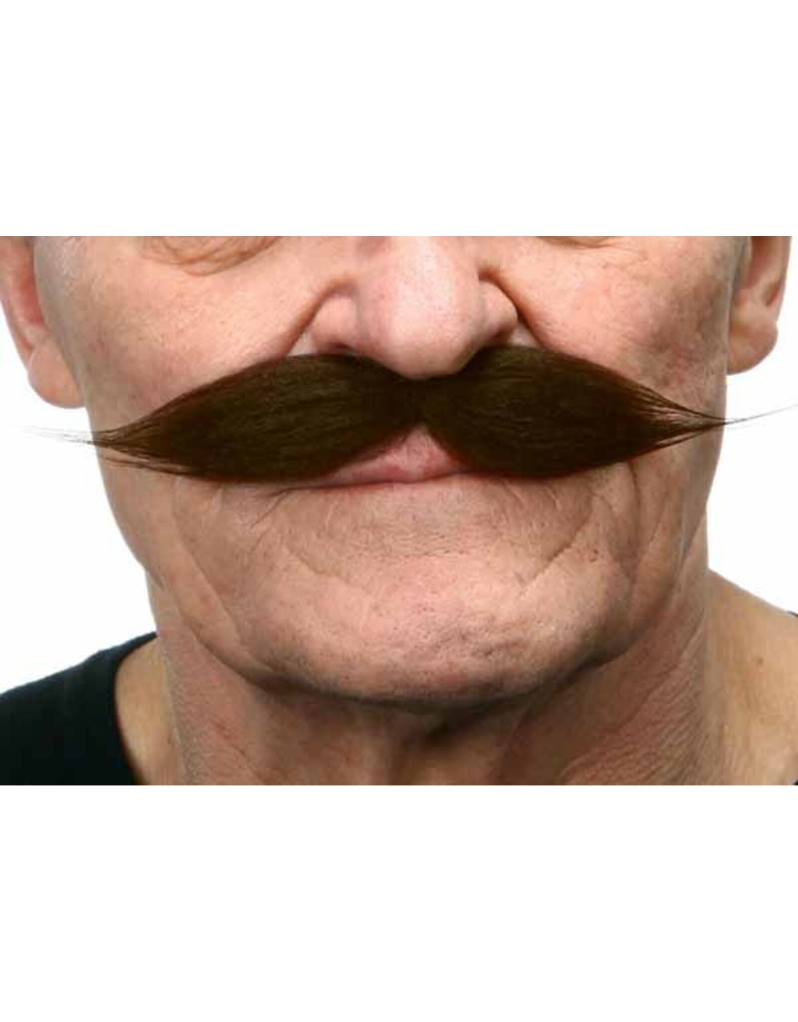 European Moustaches Moustache 19cm X 3cm Dark Brown