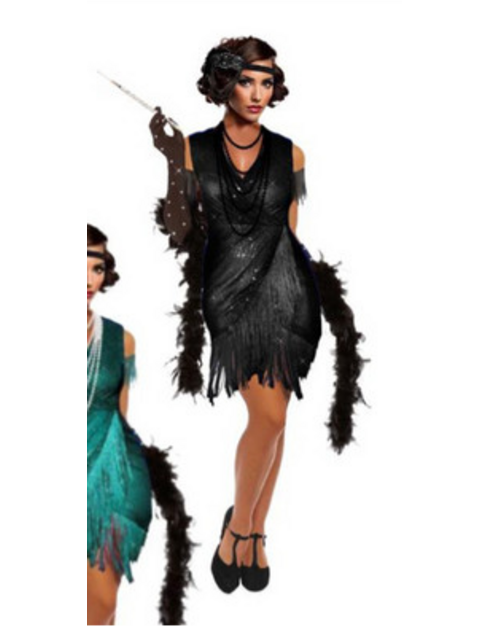 Fun World Gatsby Girl - Black Large