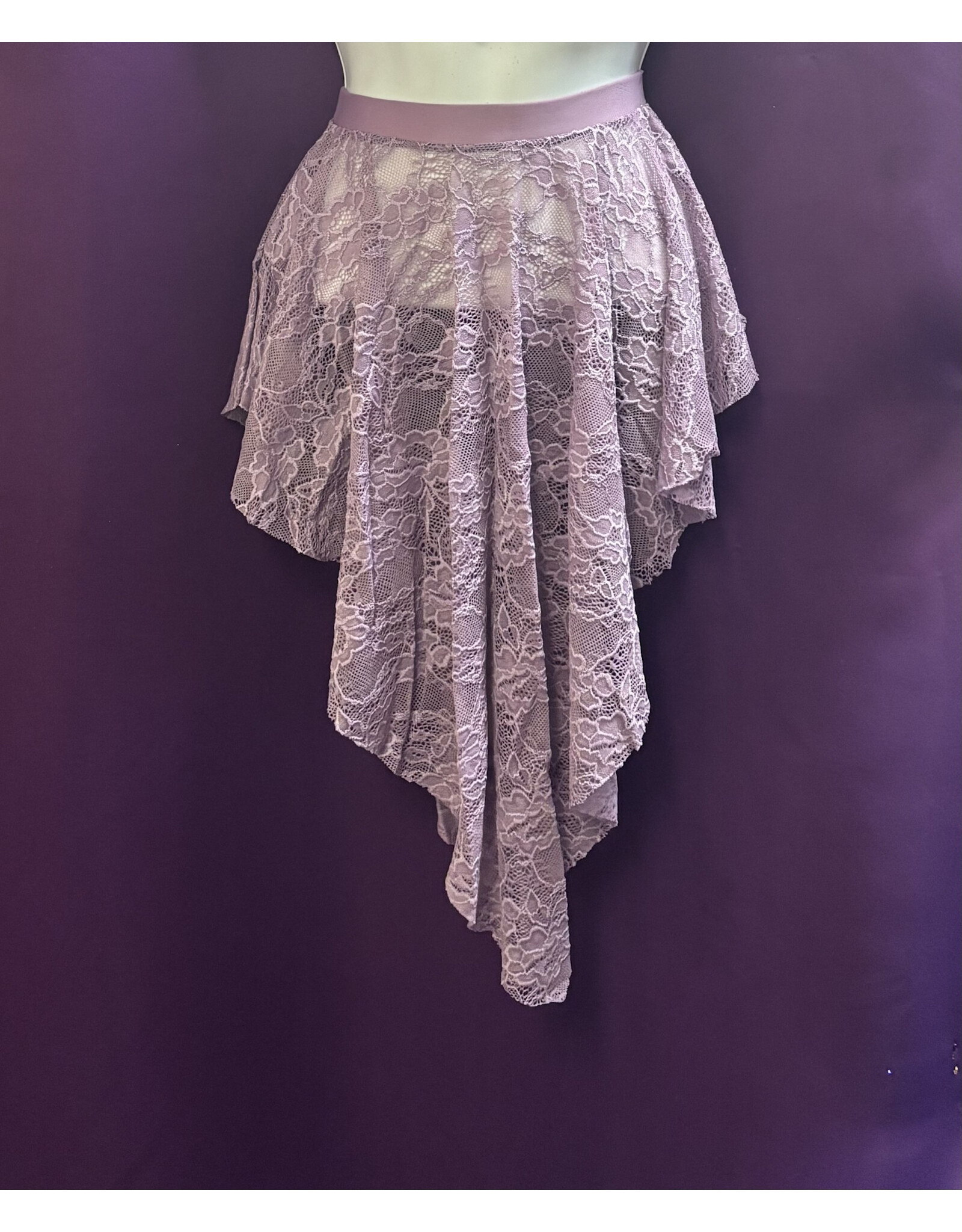 Body Wrappers Children's Convertible Lace Skirt - Mauve