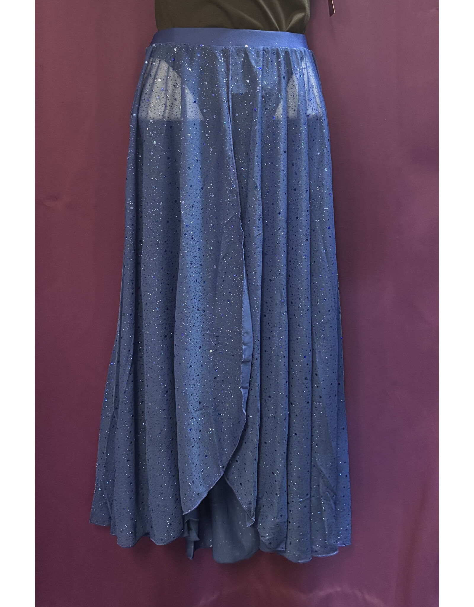 Body Wrappers Children's Twinkle Dance Skirt Royal Blue 12-14