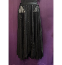 Body Wrappers Children's Twinkle Dance Skirt Black 12-14