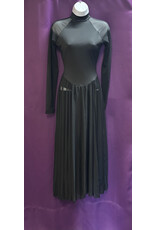 Body Wrappers Microtech™ Long Sleeve Dance Dress - Black