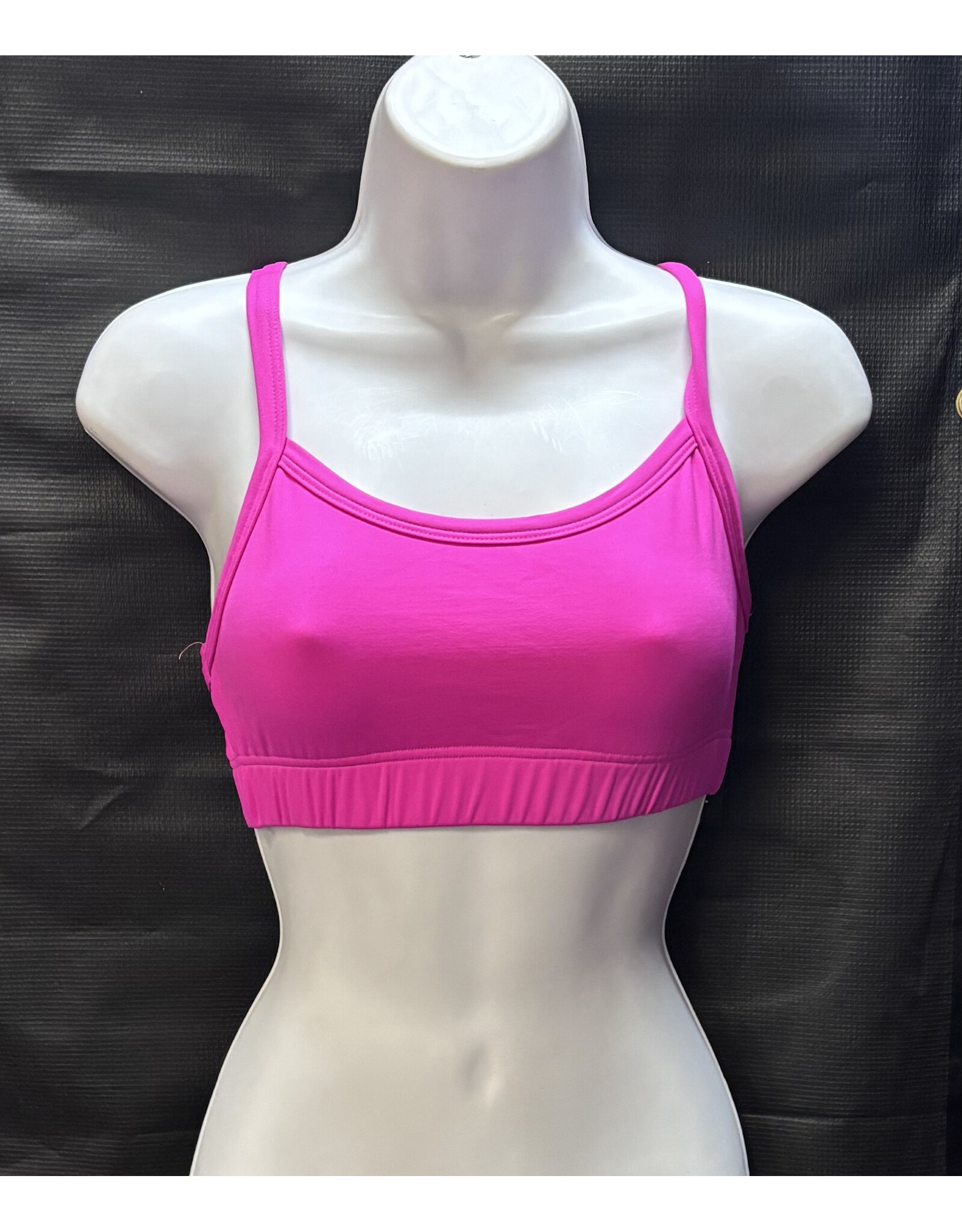 Body Wrappers Camisole V Back Bra - Hot Pink