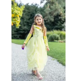 Great Pretenders Velvety Soft Yellow Princess Gown with Arm Warmers 5-6