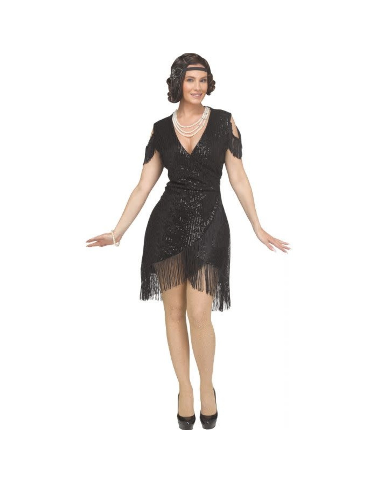 Fun World Gatsby Girl - Black Large