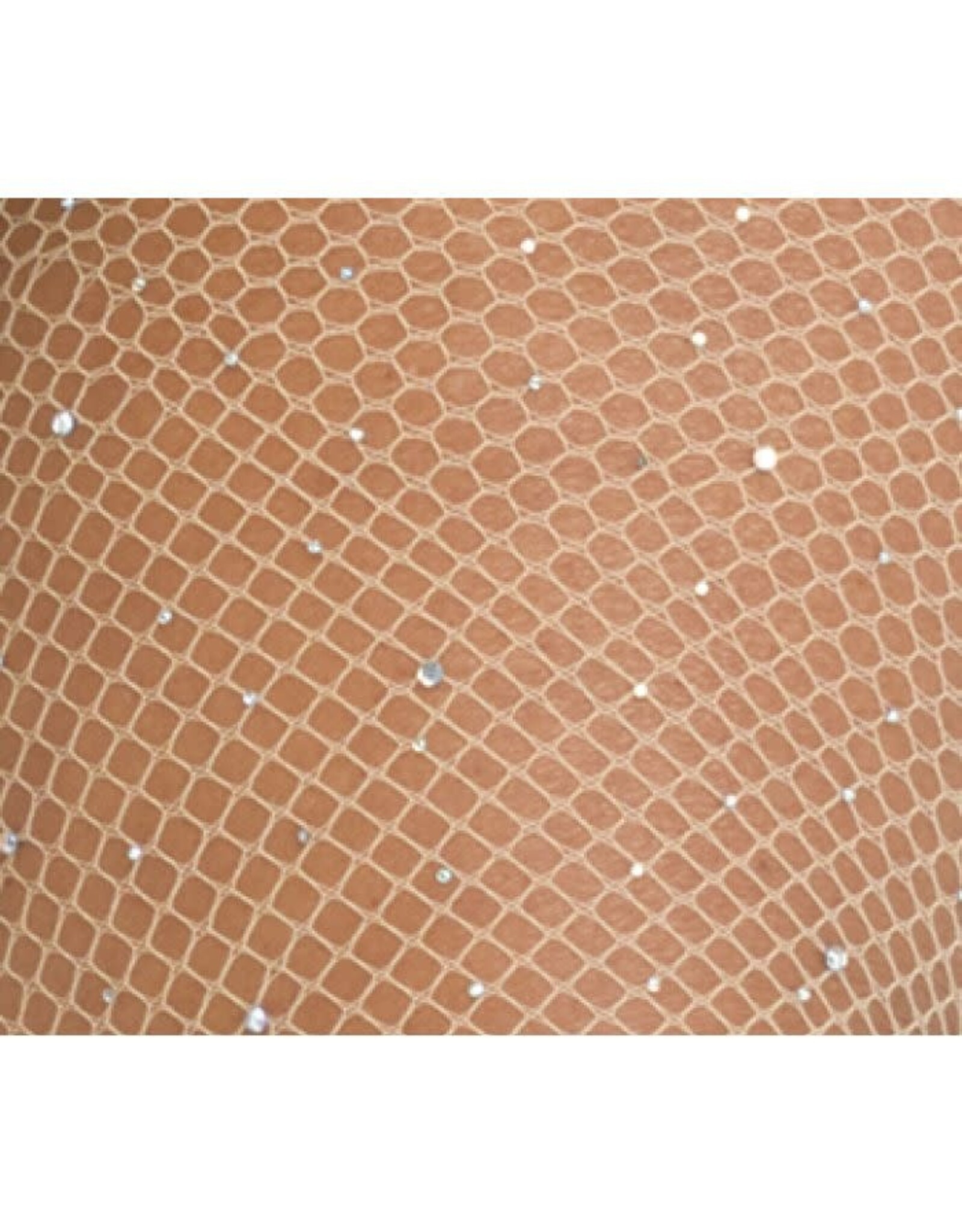 Fun World Rhinestone Fishnets - Tan