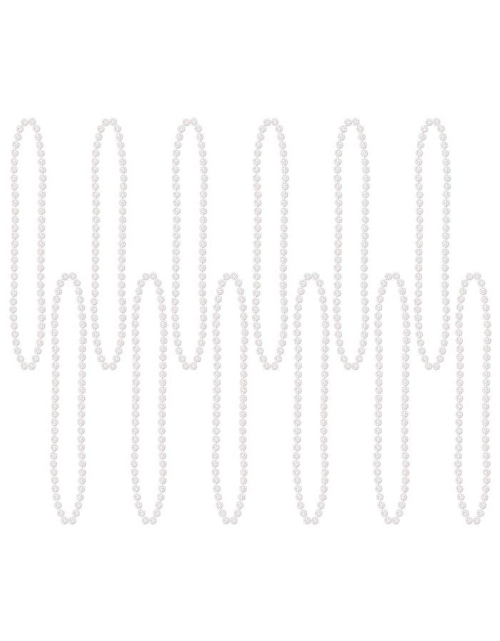 Beistle Beads - White