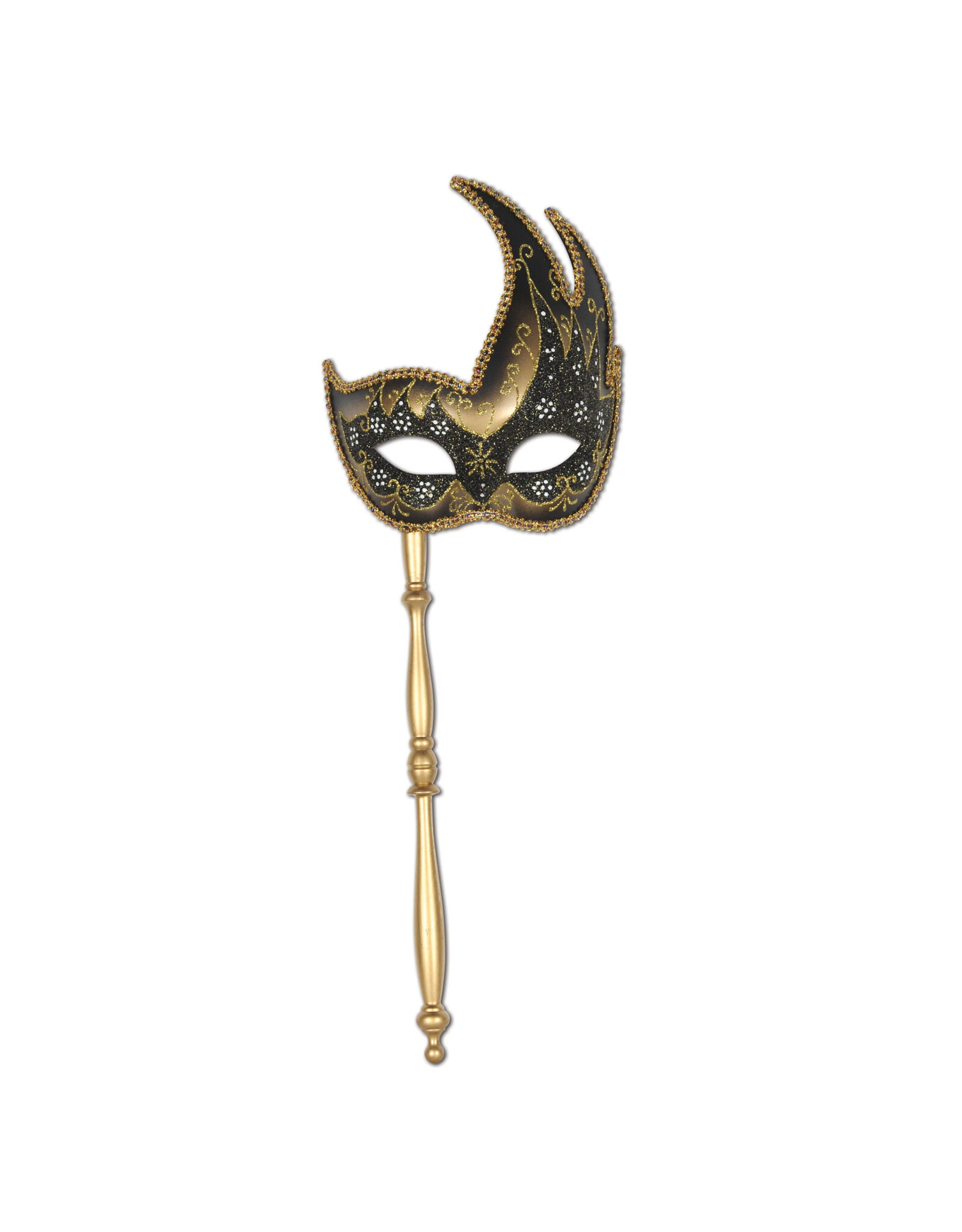 Beistle Glittered Mask with Stick