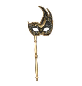 Beistle Glittered Mask with Stick