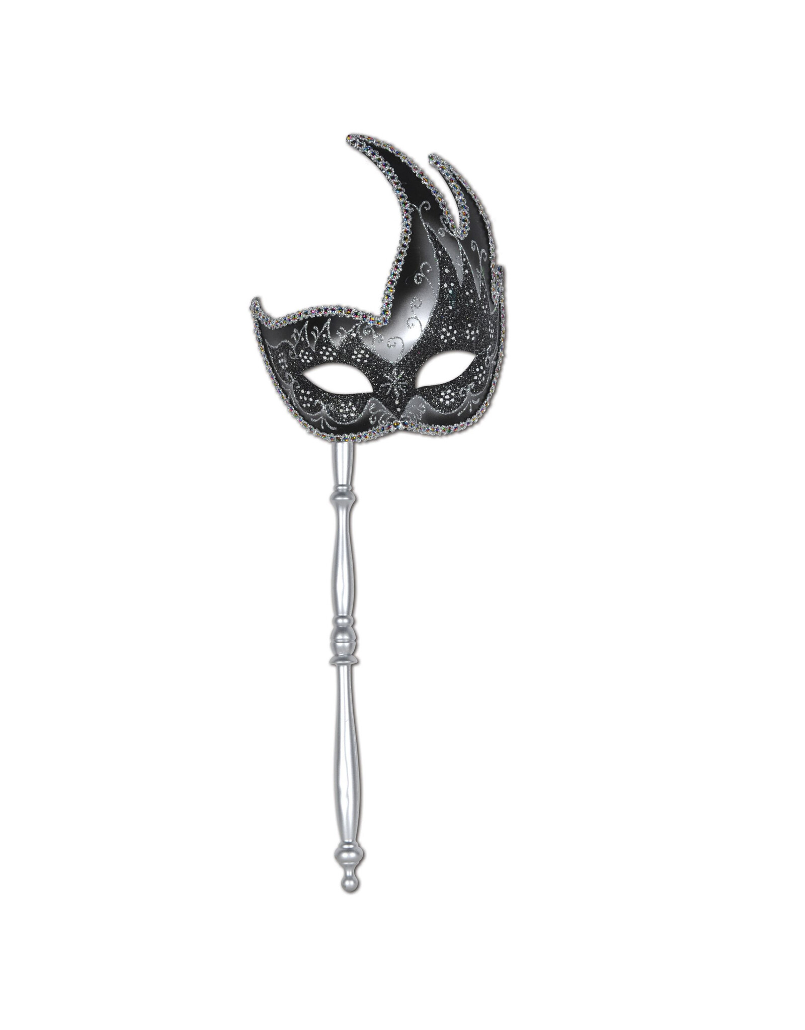 Beistle Glittered Mask with Stick