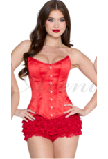 Leg Avenue Steel Boned Satin Corset - Medium