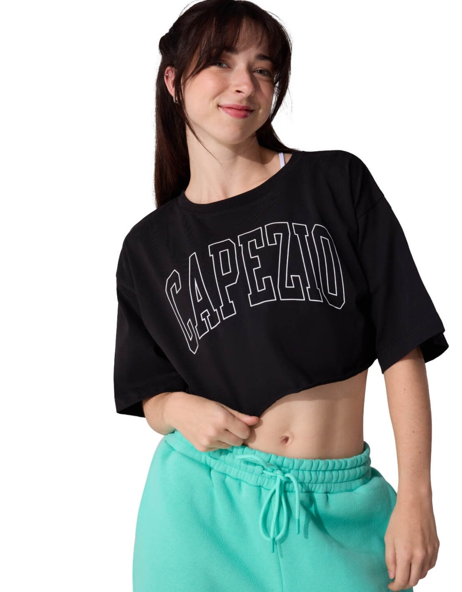 Capezio Jet Setter Campus Box Tee - Black