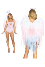 Leg Avenue Angel Ombre Chiffon Wings and Halo Headband