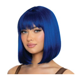 Leg Avenue Angled Bob Wig Blue