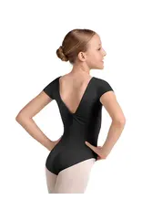 Mirella Children's Kaleidoscope Leotard with Twist Back BLACK