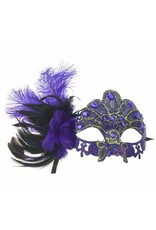 KBW Gem Feather Mask - Purple