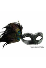 KBW Peacock Feather Mask - Black