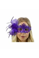 KBW Feather Flower Mask - Purple