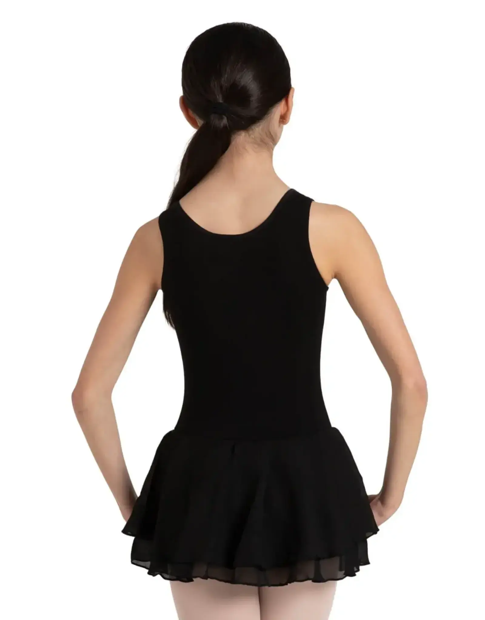 Capezio Children's Flowy Double Layer Skirt Dress - Black