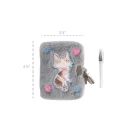 Great Pretenders Mini Furry Journal with Pen - Cuddle Cat