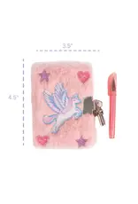 Great Pretenders Mini Furry Journal with Lock & Pen - Amazing Alicorn